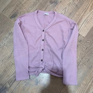 Girls Long Sleeve Pink Top